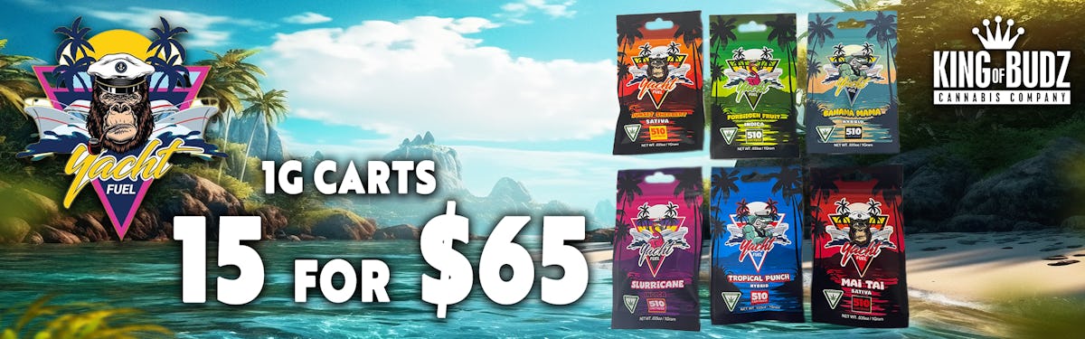 15 FOR $65 YACHT FUEL 1G CARTS