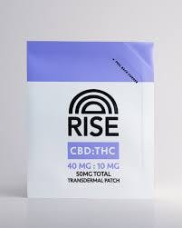 RISE | TRANSDERMAL PATCH - THC/CBD | 40MG/10MG