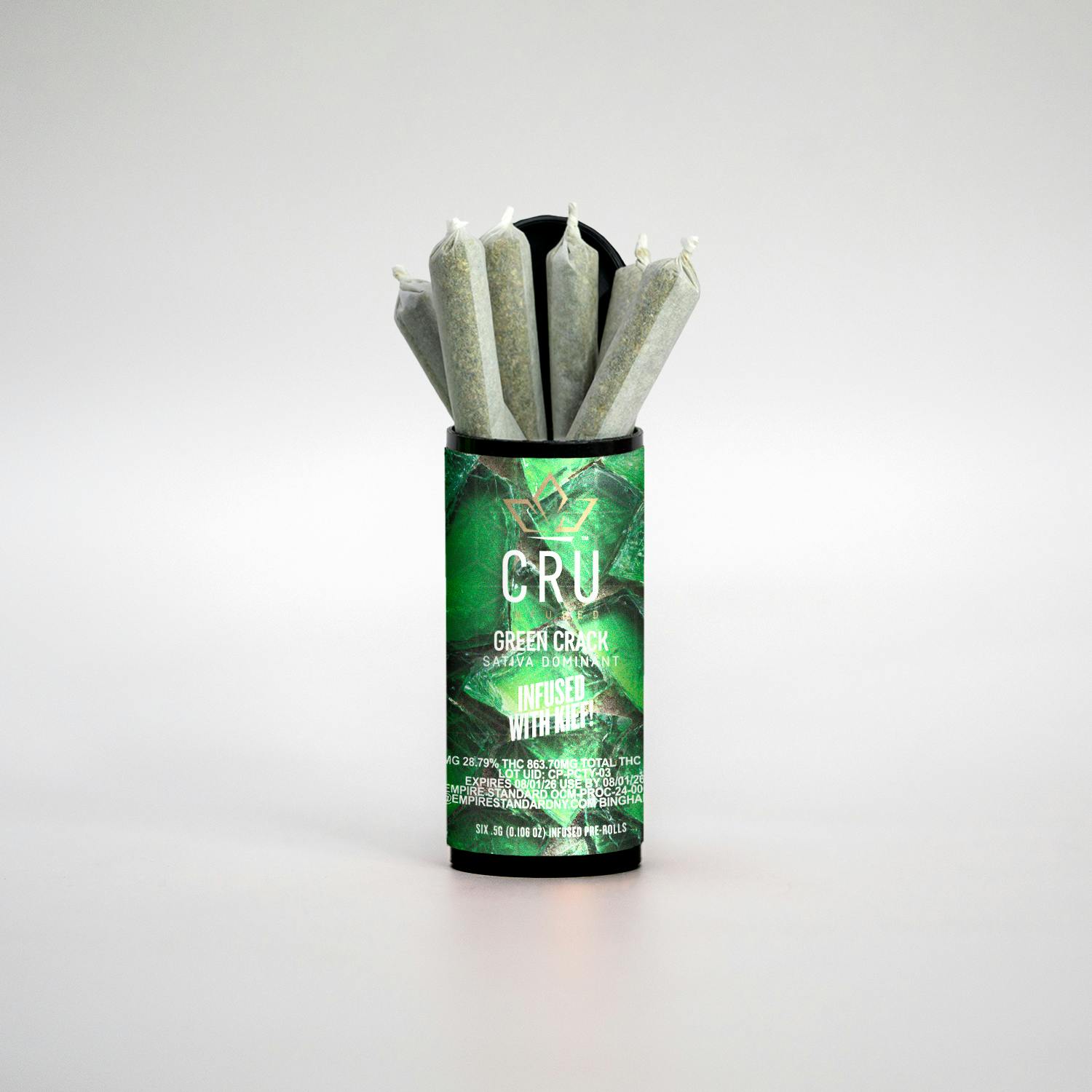 Cru Green Crack Infused PreRoll 6pk