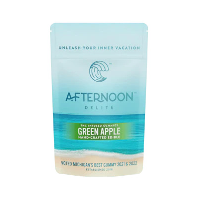 Afternoon Delite - 200mg Gummies - Green Apple