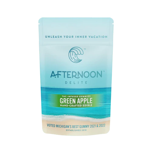 Afternoon Delite - 200mg Gummies - Green Apple