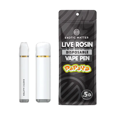Exotic Matter - .5g Hash Rosin Disposable - Papaya