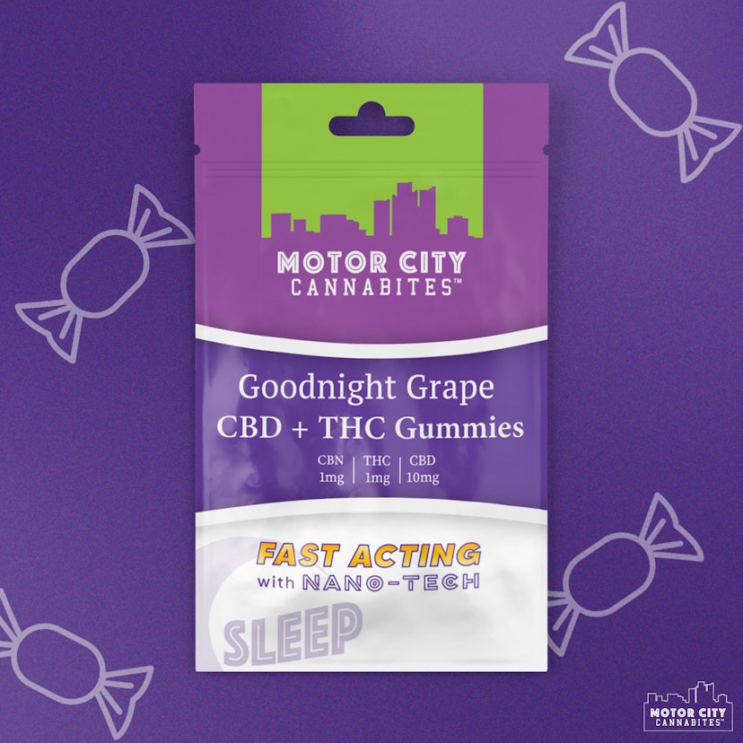 Motor City | 200mg Gummies | Goodnight Grape 1:1:1 THC:CBN:CBD