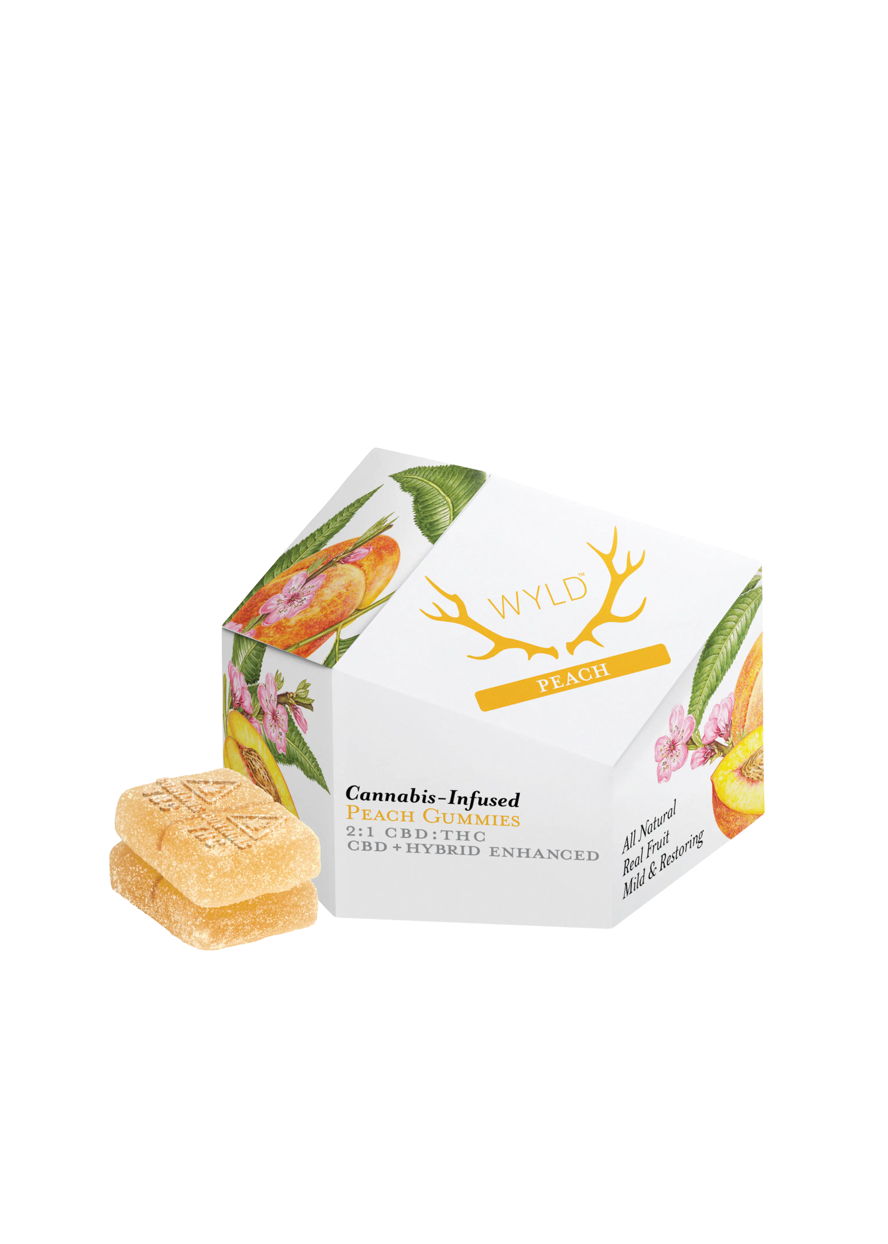 2:1 CBD:THC Peach Gummies 10pk | Diem (Lynn)
