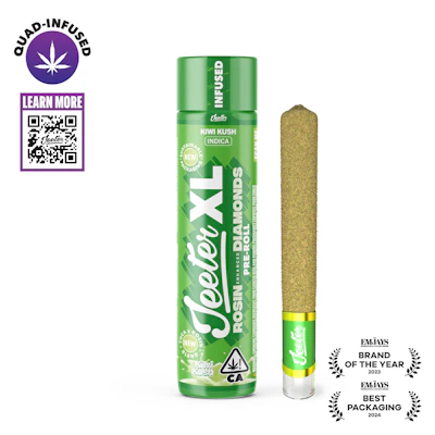 Kiwi Kush Jeeter XL Infused Pre-Roll | 2g - PRE_ROLLS by Jeeter at King of Budz