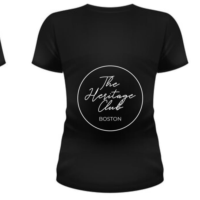 Photo of Women’s Perfect Tri V-Neck Tee (Big Circle) – Black – S – The Heritage Club