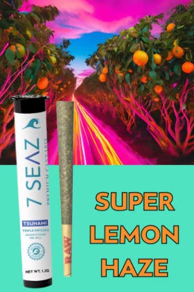 Product Infused Preroll Tsunami | Super Lemon Haze (S/H) | 1.2g | 7 Seaz
