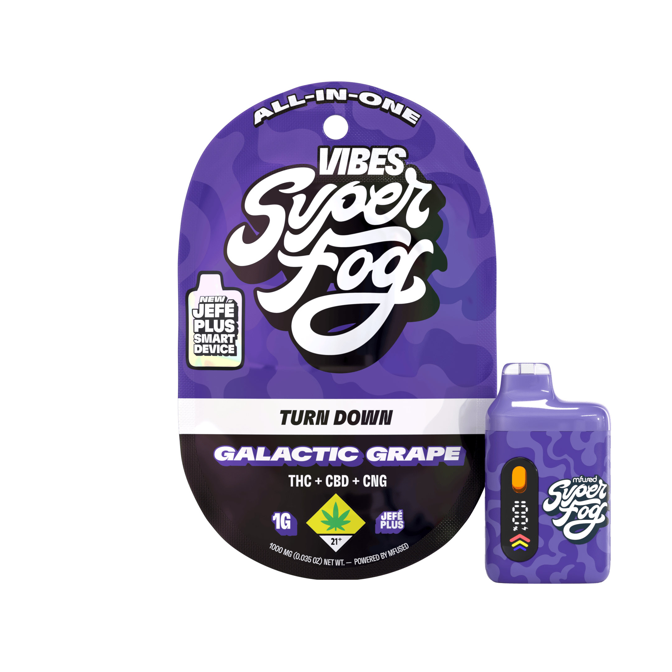 VIBES Targeted Cannabinoids 1g Jefé Plus - Turn Down