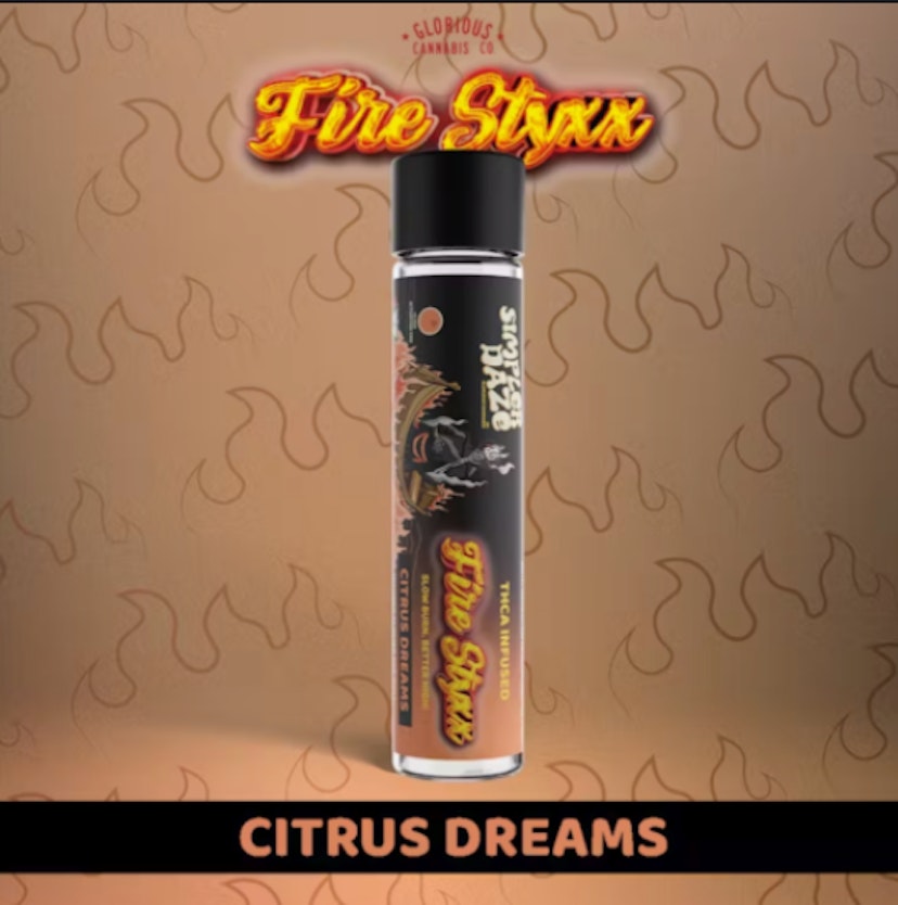 Glorious Fire Styxx Infused Pre-Roll | Citrus Dreams