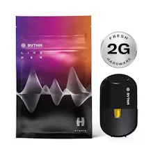 Rythm - 2g Live Resin Disposable - Bananaconda - DISPOSABLES by RYTHM at King of Budz