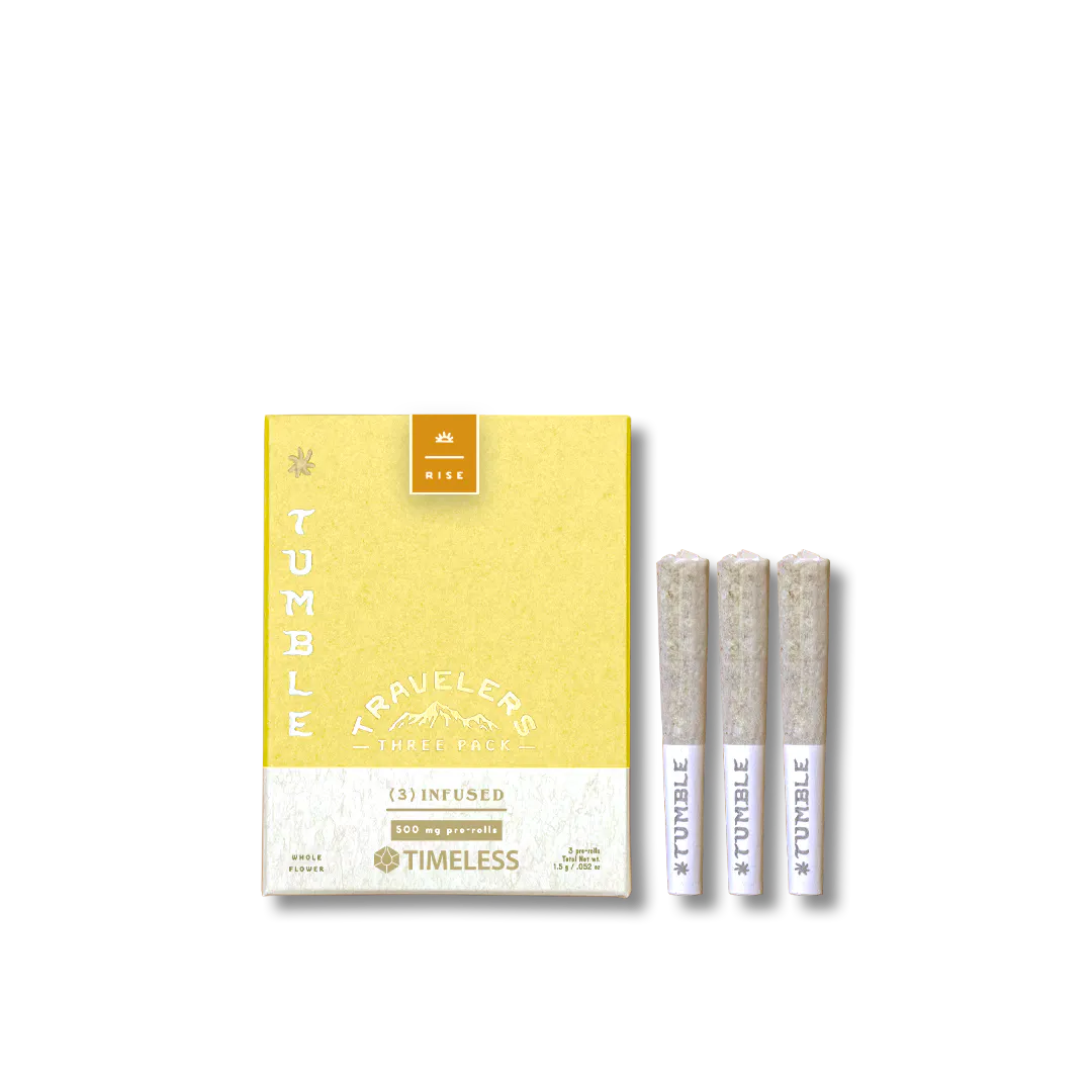Timeless - Tumble Travelers - Infused Prerolls 3pk - Green Crack