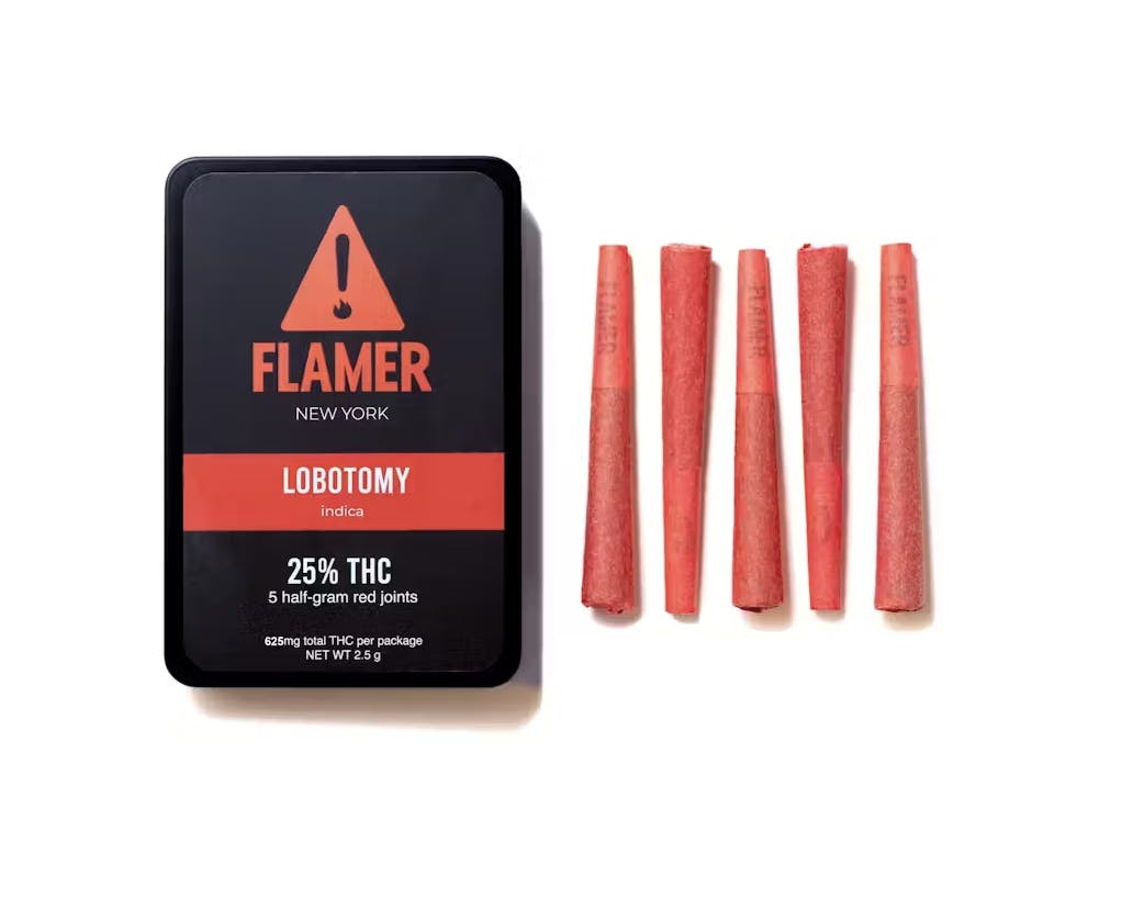 Flamer-5pk Pre roll (0.5g)-Lobotomy-Indica-1