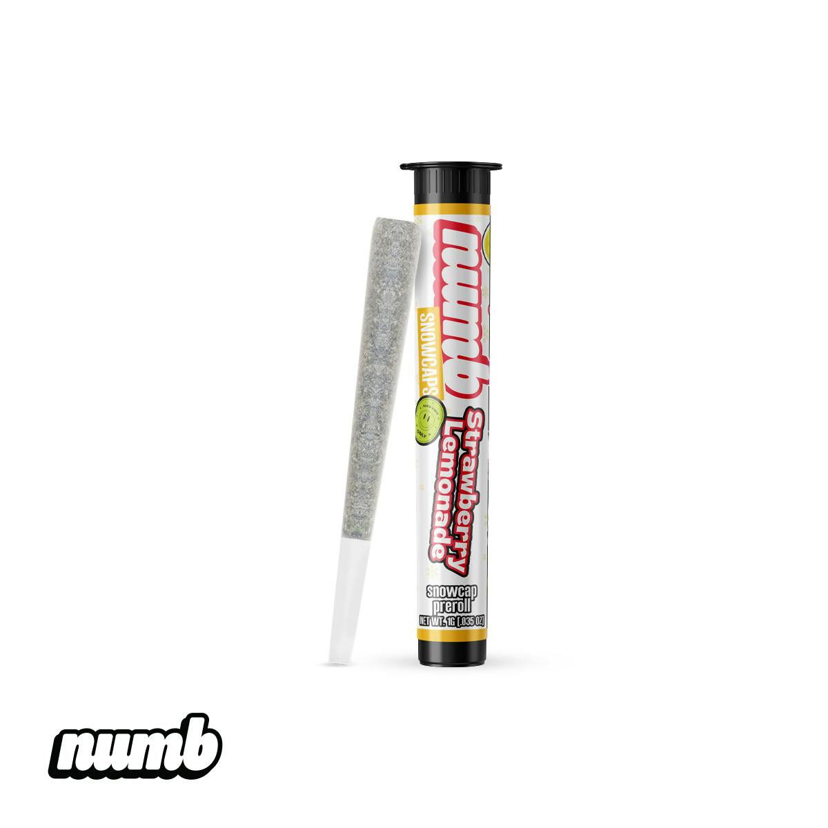 Numb - Snowcap Infused Pre-roll 1g - Strawberry Lemonade | Cloud