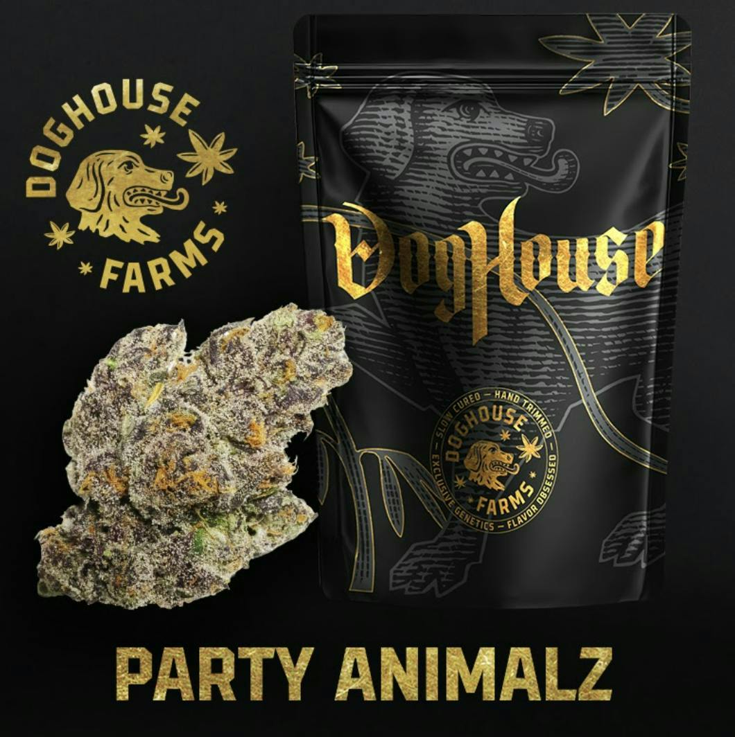 DogHouse Farms DOGHOUSE | PARTY ANIMALZ | A BUDS | BULK | INDICA/HYBRID — FLOWER