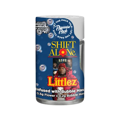 Pressure Pack x Gear Shifters - 5-Pack .7g Bubble Hash Infused Prerolls - Shift Alone