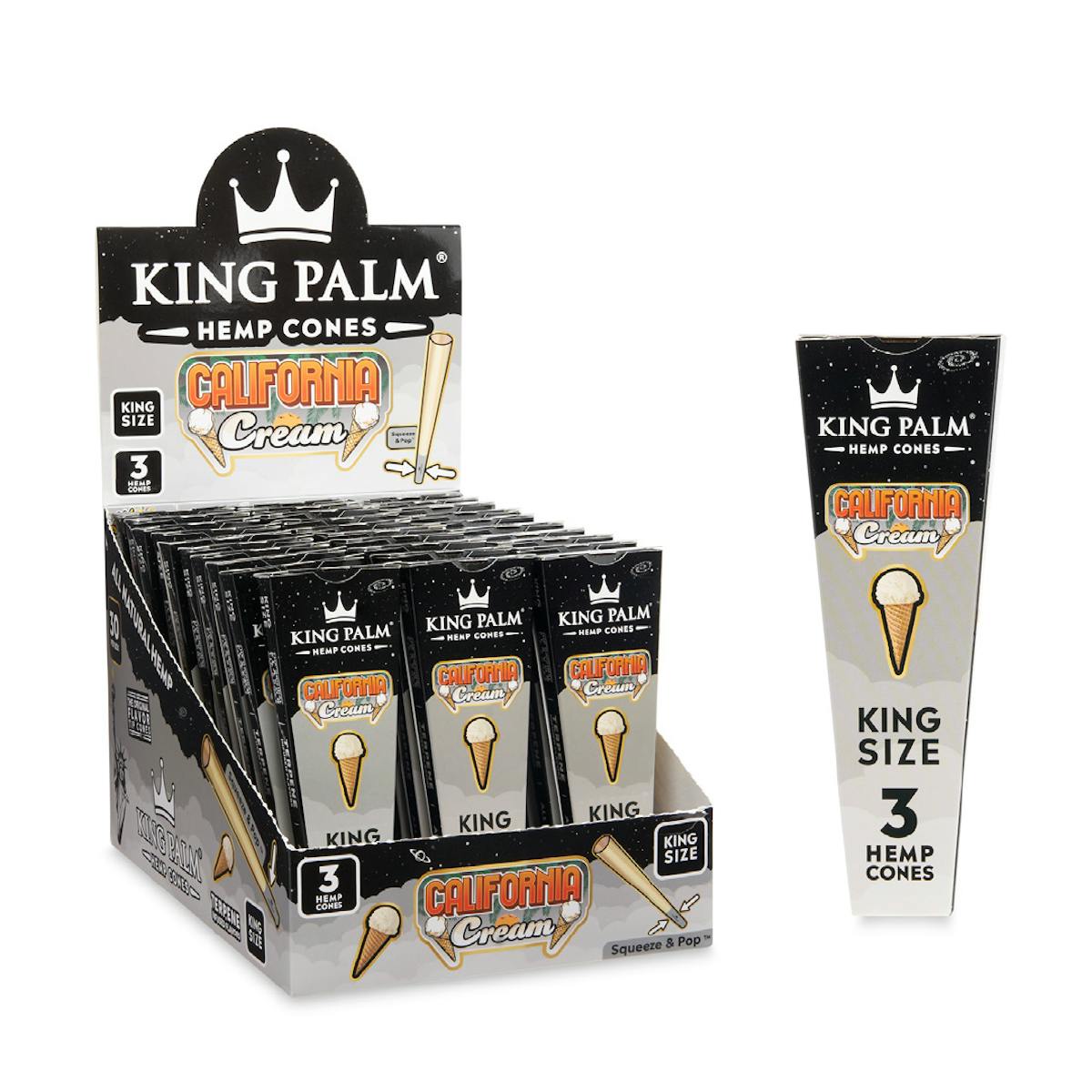 Photo of King Palm Cones – – California Cream King Size (3)