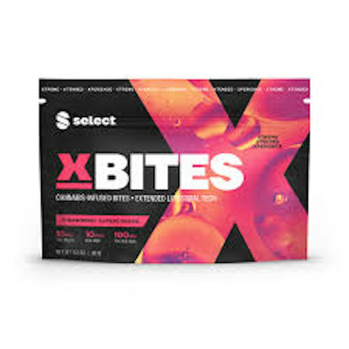 Photo of SELECT Strawberry Supercharge X Bites 10PK 100mg