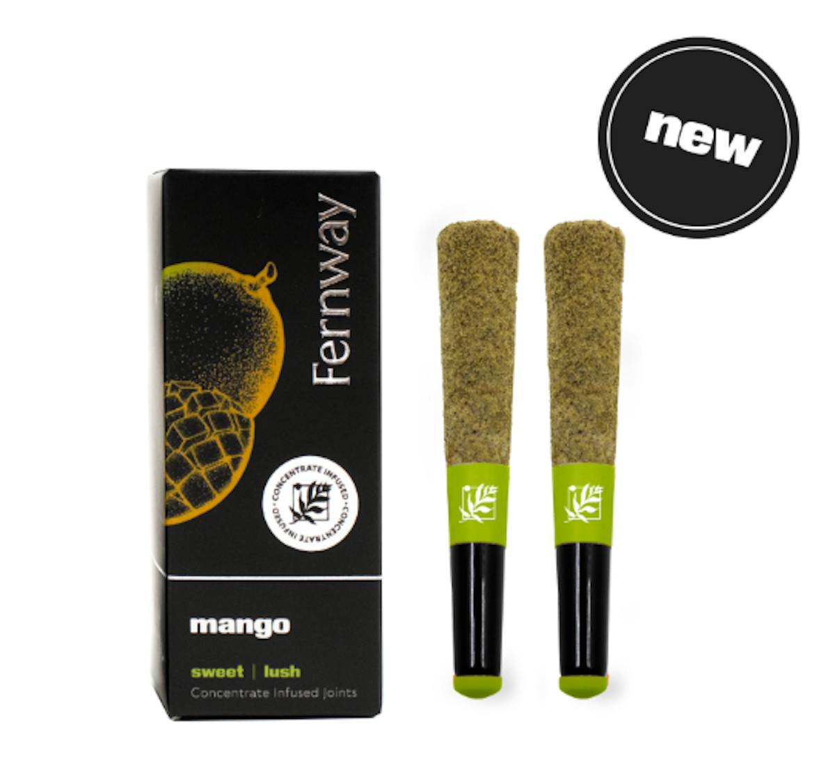 Photo of Fernway Mango 0.5g 2pk Diamond Infused Prerolls