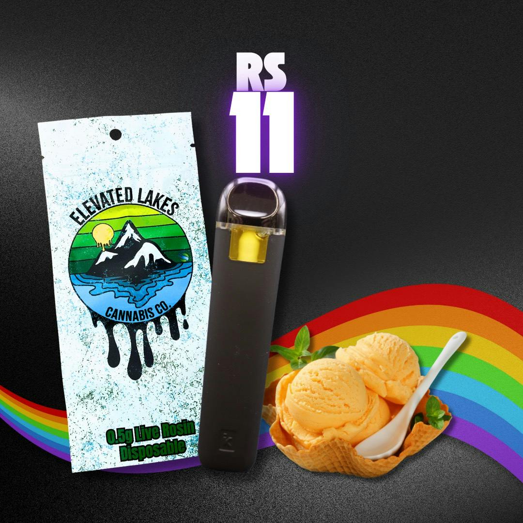 Elevated Lakes - .5g Live Rosin Disposable - RS-11