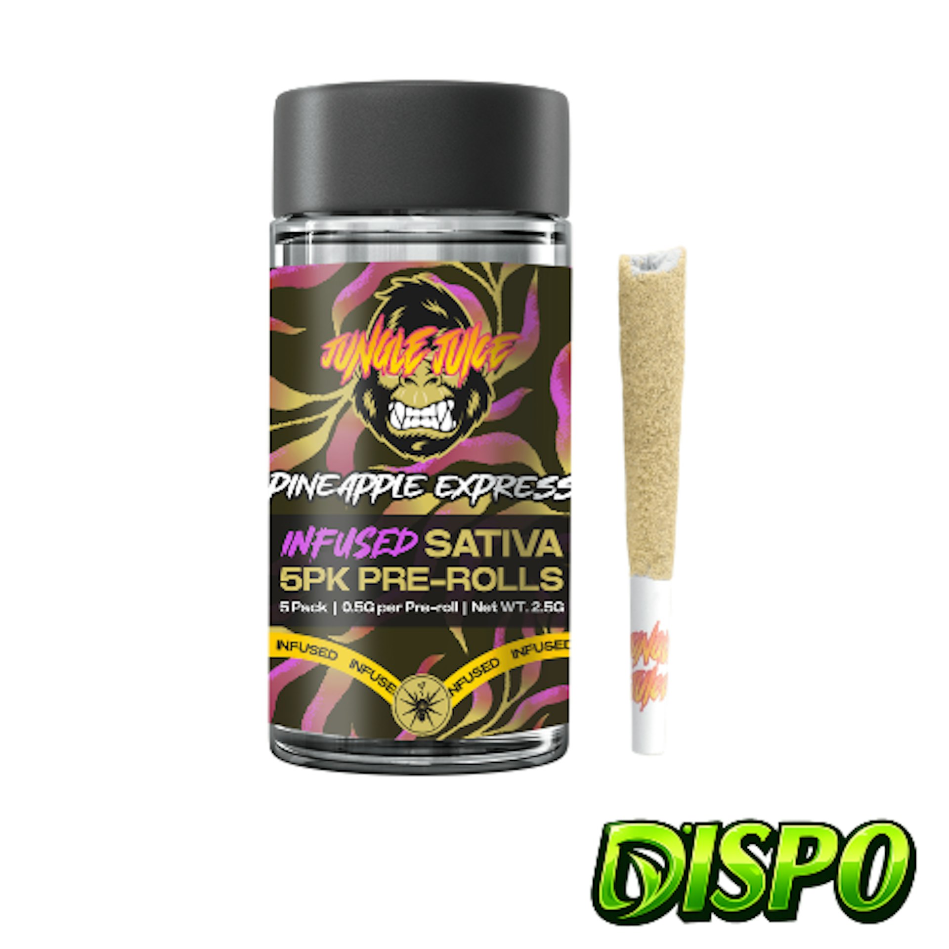 Jungle Juice - Pineapple Express 5pk Infused Pre-Rolls