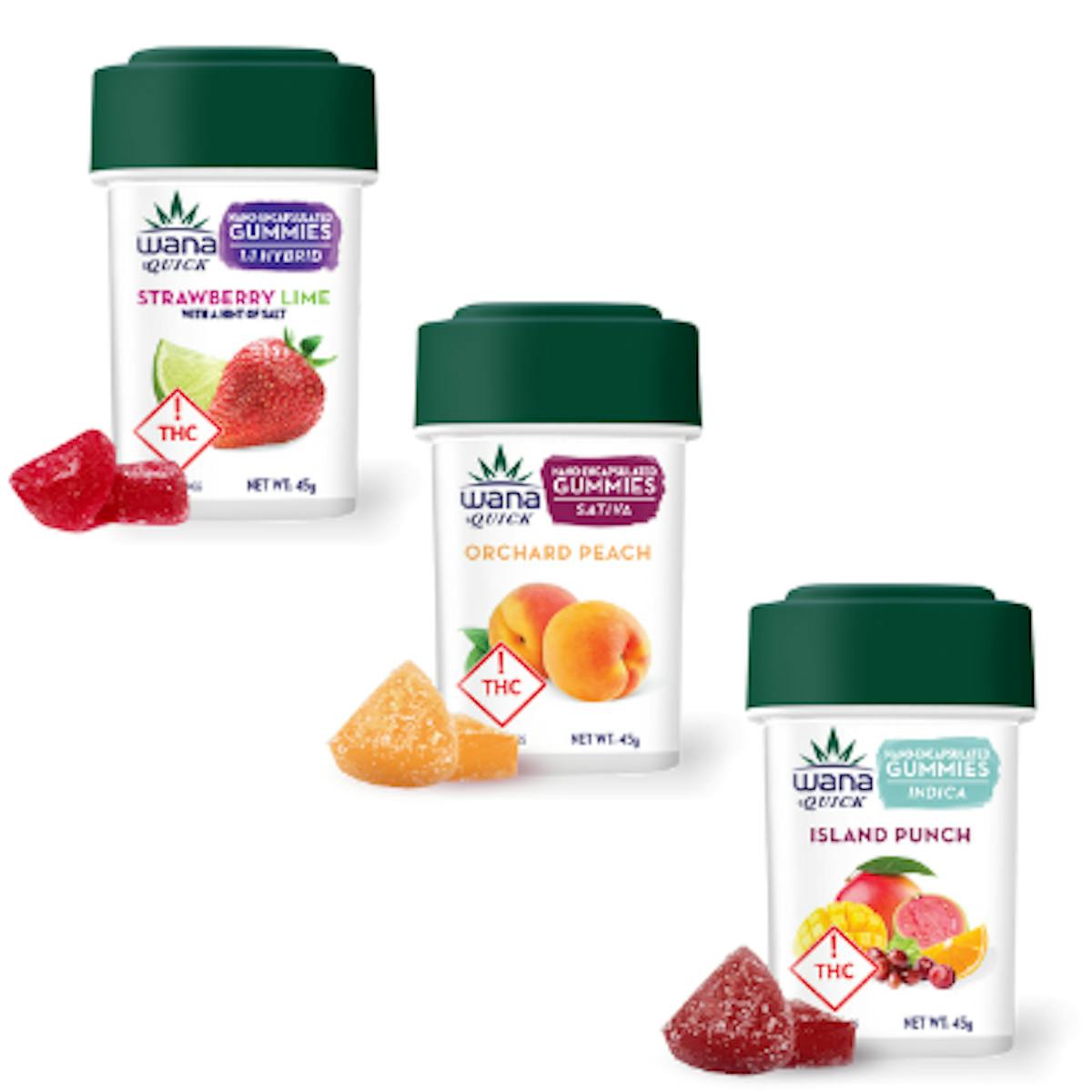 Photo of WANA Orchard Peach Quick Nano Gummies