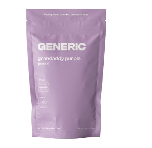 Generic | Granddaddy Purple| Disposable Vape | Nobo