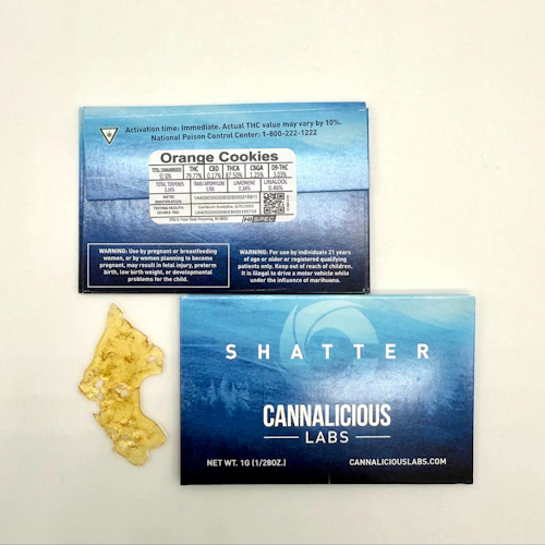 Cannalicious - 1g Shatter - Orange Cookies