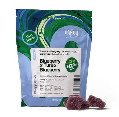 Product Gummies Live Resin | Blueberry x Turbo Blueberry (I) | 10mg 8pk | MFNY