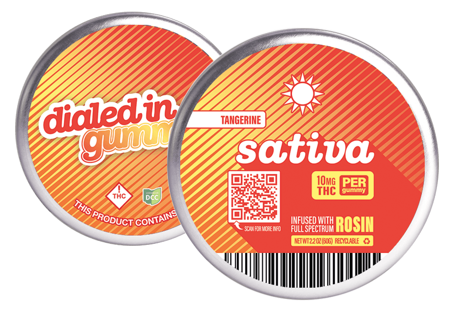 Photo of 100mg – Tangerine – Rosin Gummies (10pk)