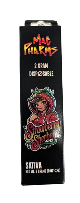 Product: MAC PHARMS | STRAWBERRY SHERBET | DISPOSABLE SATIVA/HYBRID