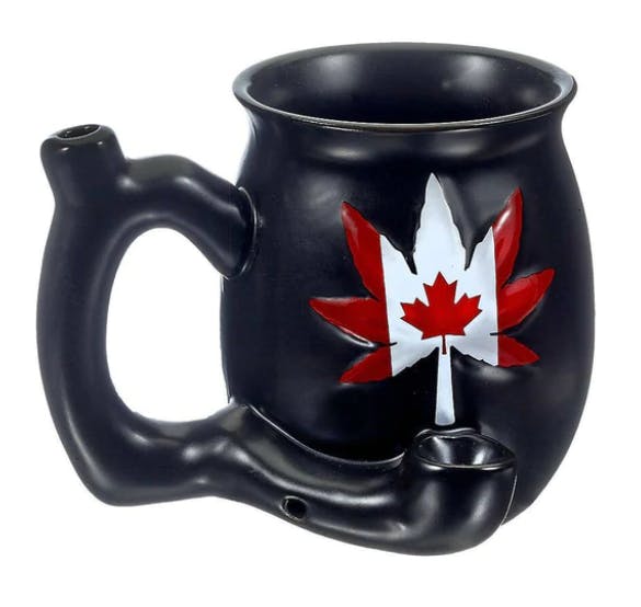 Fashioncraft - Ceramic Mug Pipe - Canadian Flag