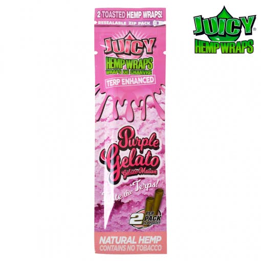 Juicy Hemp Wraps - Terp Enhanced - 2pk - Purple Gelato