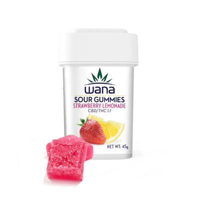 Wana - 100mgCBG:100mgCBD:100mgTHC Gummies - Passionfruit Pineapple