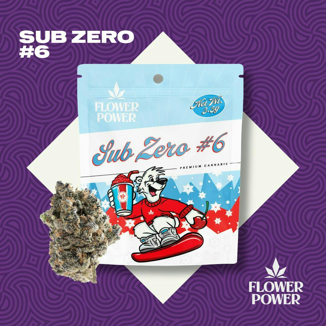 Product: FLOWER POWER | SUB ZERO #6 - PRE PACK | 3.5 | HYBRID