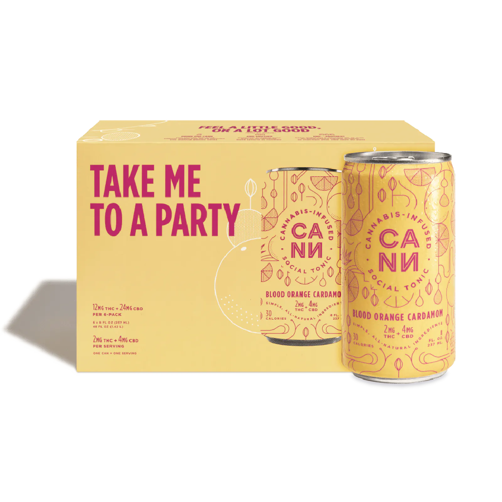 Cann 8oz 6pk - Blood Orange Cardamom | Harborside (Oakland)