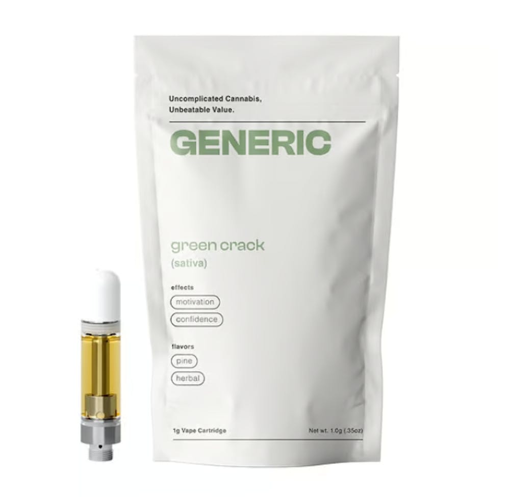 Product CoC Generic Cartridge - Green Crack 1g