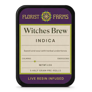 Infused Live Resin Witches Brew | 1/2 Gram Joints | 5pk