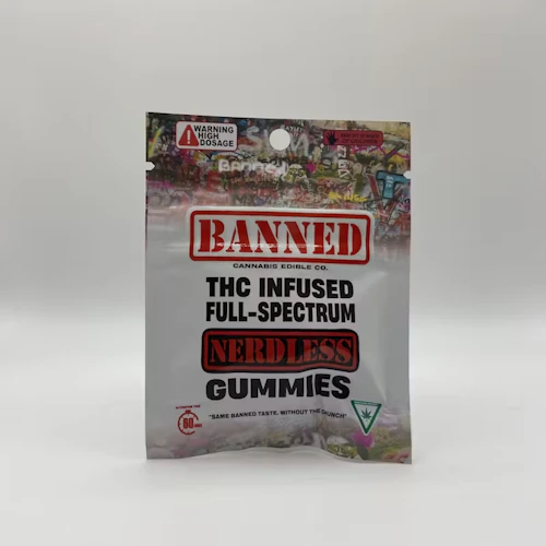 Banned - 200mg Single Nerdless Gummy - Strawberry