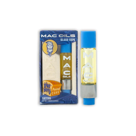 Mac Oils - 1g Cart - Blueberry Pound Cake - product image at King of Budz