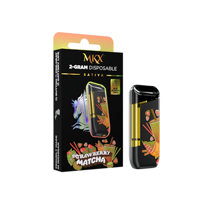 2g MKX Disposable - Strawberry Matcha 2g Disposable - Sativa - DISPOSABLES by MKX Oil Co. at King of Budz