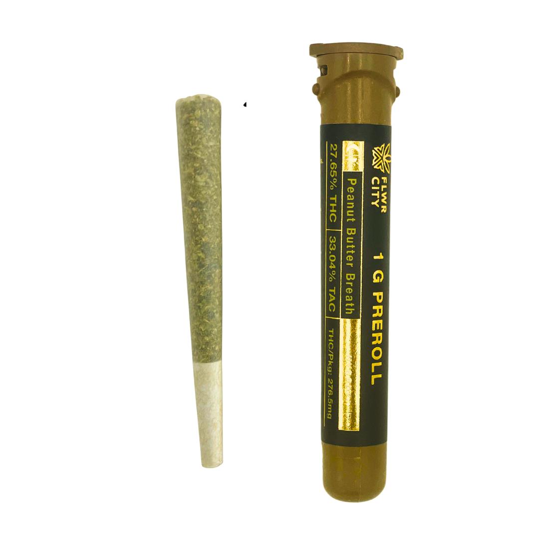 FLWR CITY |  1g Pre-Roll | Peanut Butter Breath