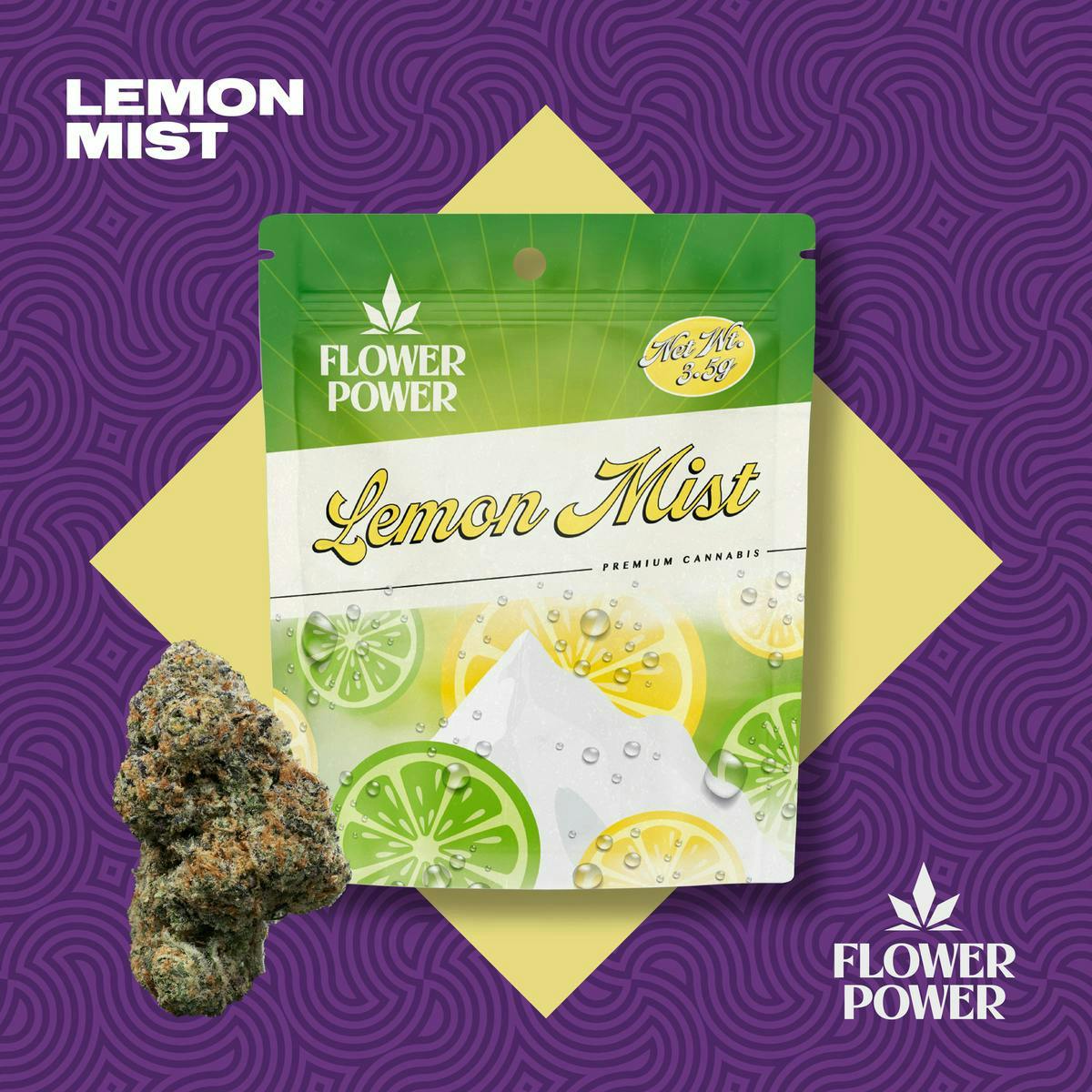 Flower Power FLOWER POWER | LEMON MIST | PRE-PACK SATIVA — FLOWER