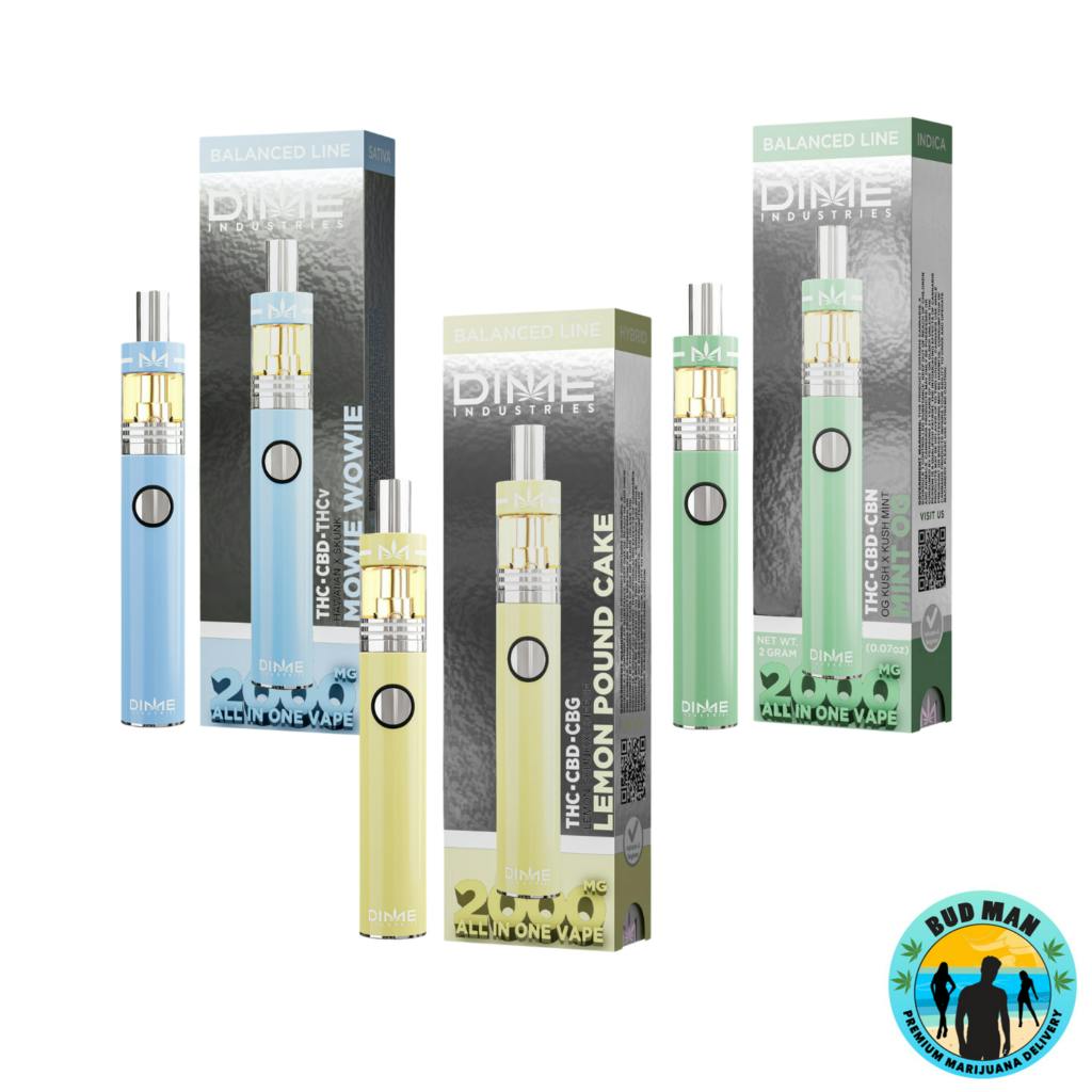 Dime Industries - Mint OG - Disposable Cart 2G Blended CBD/CBN | Nectar -  Merced