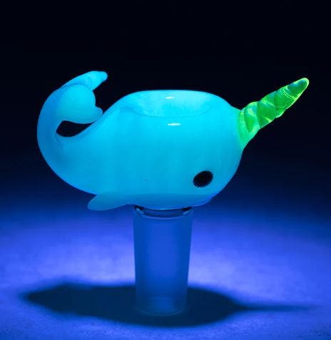 image of Radioactive Narwhal | 14mm Bowl Piece