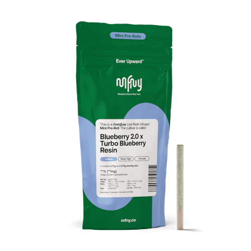 MFNY - .75g Live Resin Infused Preroll - Blueberry 2.0 x Turbo Blueberry