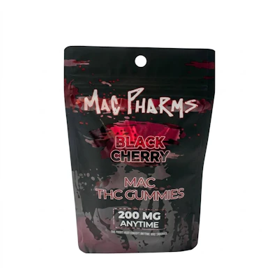 Mac Pharms - 200mg Gummies - Black Cherry