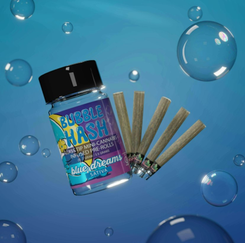 Amnesia | 5-Pack Bubble Hash Infused Pre-rolls | Blue Dream