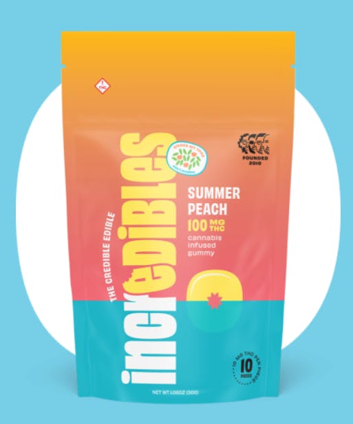 Edibles | Incredibles | Infused | Summer Peach | 10ct | 100mg