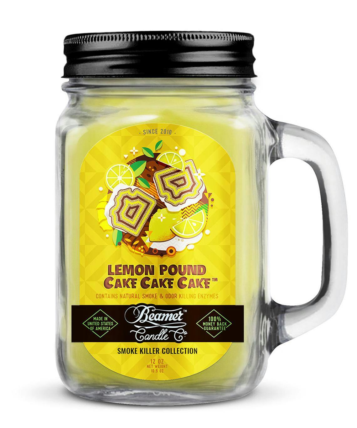 Beamer candles - smoke killer collection - 12oz - lemon pound cake