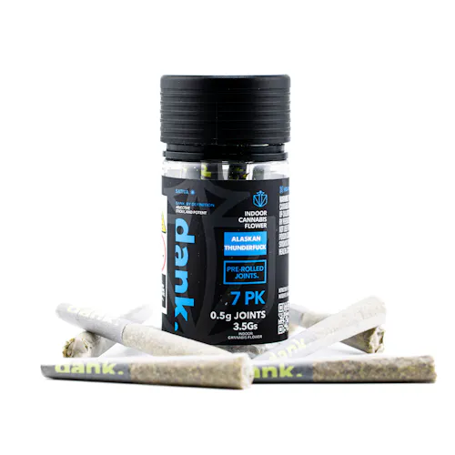 Dank | Preroll 7 Pack | Alaskan Thunderfuck | 0.5g-1
